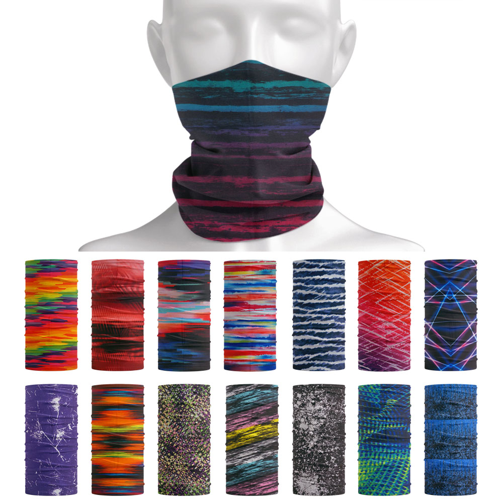 Bandana pola garis ikat leher, - Cycling Gear For Women ulasan dan harga