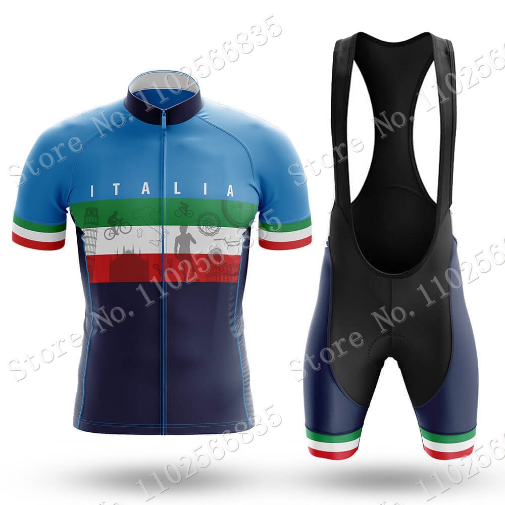 Setelan Jersey sepeda nasional - Cycling Gear Italy ulasan dan harga