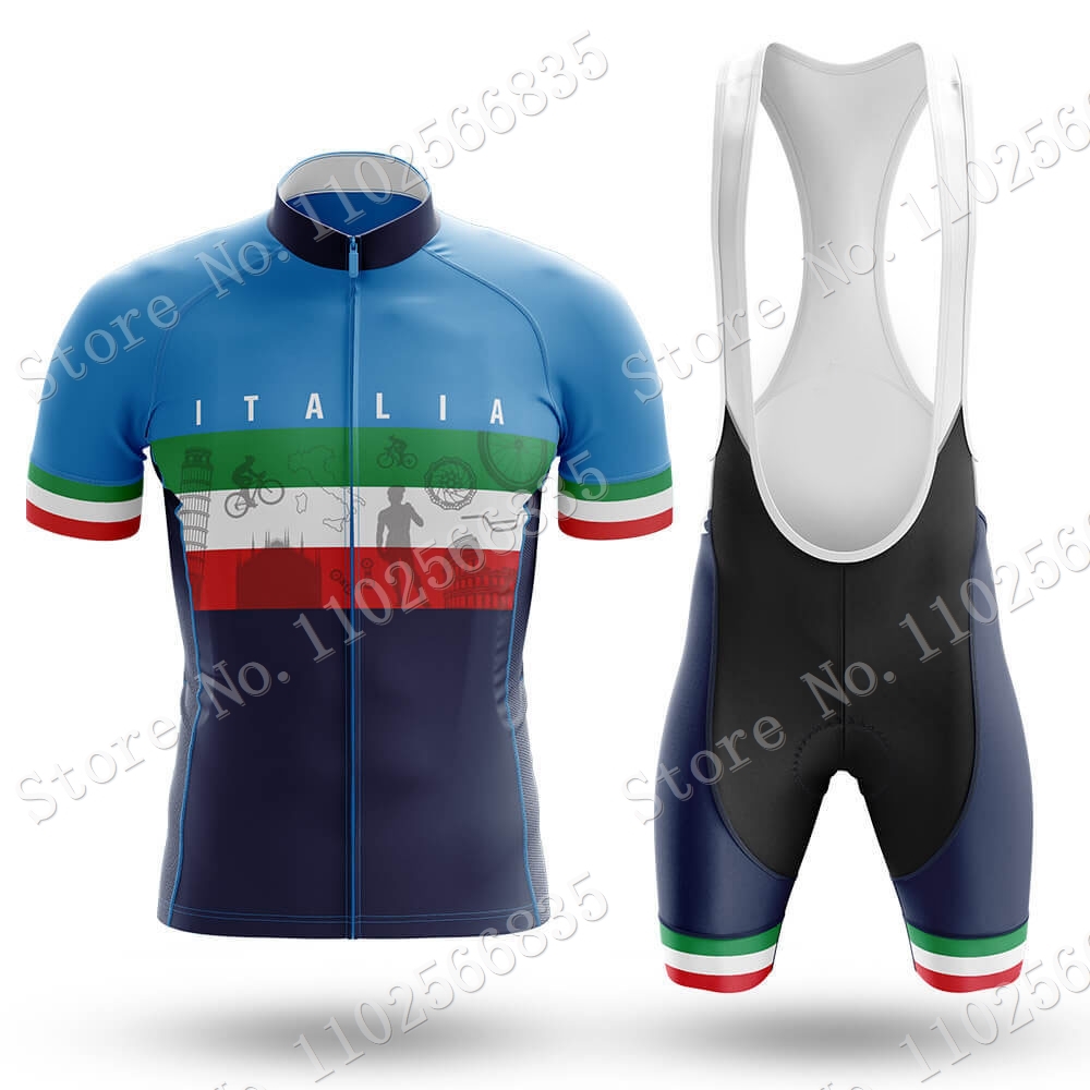 Setelan Jersey sepeda nasional - Cycling Gear Italy ulasan dan harga