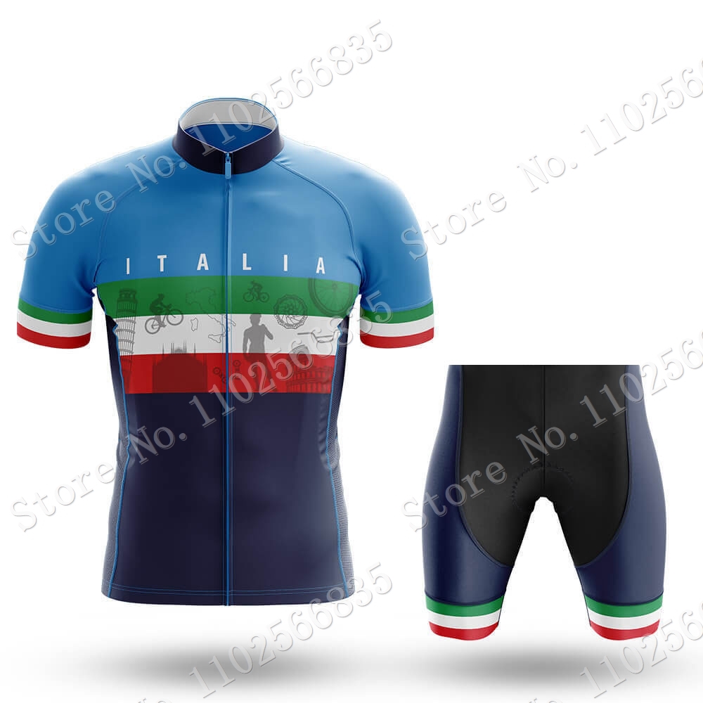 Setelan Jersey sepeda nasional - Cycling Gear Italy ulasan dan harga