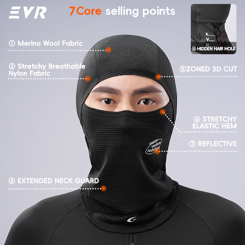 EVR Masker Wajah Wol Musim Din - Cycling Gear For Women ulasan dan harga